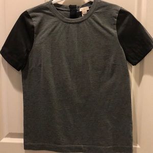 Mixed media boxy tee